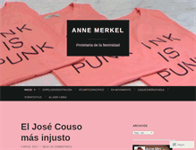 Tablet Screenshot of annemerkel.org